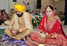 पंजाब के मुख्यमंत्री की शादी संपन्न, दिल्ली सीएम केजरीवाल ने निभाई पिता की भूमिका