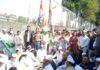 बेरोजगार युवाओं पर लाठीचार्ज के विरोध में कांग्रेस सेवादल का सचिवालय कूच, पुलिस ने किया गिरफ्तार