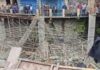 निर्माणाधीन बस अड्डे की पार्किंग छत गिरी, कई मजदूर चोटिल