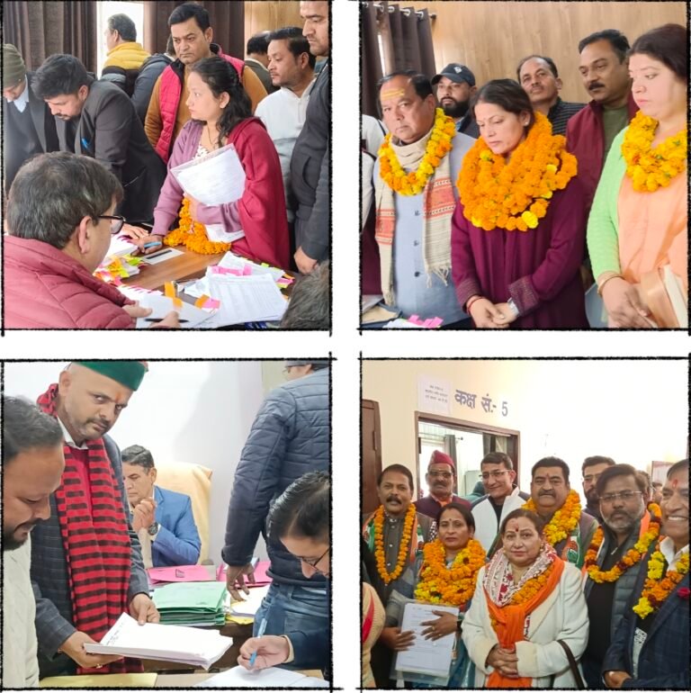 कांग्रेस प्रत्याशियों ने किया नामांकन, निर्दलीय प्रत्याशी भी जोश में