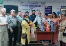 रेडक्रॉस ने दून मेडिकल कॉलेज में TB मरीजों को बांटी राशन किट