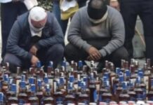 लग्जरी वाहनों से शराब तस्करी, 25 पेटी अवैध अंग्रेजी शराब के साथ दो तस्कर गिरफ्तार