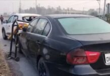 नशे में धुत्त BMW चालक ने चौकी इंचार्ज समेत कई को टक्कर मारकर किया घायल