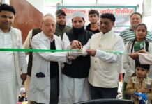 निःशुल्क नेत्र चिकित्सा शिविर में 150 लोगों की जांच एवं दवाइयां वितरित