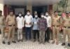 पुलिस ने जुआ खेल रहे पांच जुआरी पकड़े; हजारों की नगदी और ताश के पत्ते बरामद
